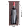 thumbnail image 4 of 1 To 10 Burlap Wine Bags Blind Tasting Drawstring Drawstring Pocket Wine Bottle Sleeves, 4 of 5