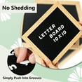 thumbnail image 5 of AGCAN Felt Letter Board with Stand, 10 x 10 Inches Wood Frame Message Board, Changeable Letter Boards with 290 Letters, Numbers and Symbols, 5 of 7