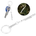 thumbnail image 4 of Fyydes Flute Keychain,Flute Keychain Metal Key Ring Gift Decoration Musical Instrument Ornament Silver, 4 of 11