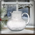 thumbnail image 7 of Artland Iris 90 Oz Handblown Glass Pitcher - Bubble Shape, Lead-Free - Versatile Drink Dispenser for Water, Juice, Cocktails - Enhanced Kitchen Decor, Dishwasher Safe (Clear), 7 of 7