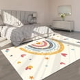 thumbnail image 4 of AKASISRUG Rainbow Kids Rug, Washable Rug with Non-Slip Backing Soft Colorful Rainbow Floor Rug Area Rug Carpet for Room Girls Kids Nursery (Yellow, 3 X 5ft), 4 of 7