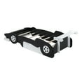 thumbnail image 6 of Harper & Bright Designs Twin Size Race Car Platform Bed for Boys Girls, Wooden Car-Shaped Platform Bed Frame with Wheels, Black, 6 of 12