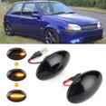 thumbnail image 1 of 2Pcs  Side Marker Light LED Turn Signal Lights Smoke Lens Amber Turn Indicator Blinker Lamp Fit For Fo-rd Fiesta MK5 Car Modification, 1 of 8