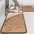 thumbnail image 2 of Kitchen Rugs Sets Of 2,Brown Boho Plant Pattern Anti Fatigue Kitchen Mat Rugs Non Slip Washable,Decorative Kitchen Floor Mats for Kitchen,Sink,Laundry,17"x47"+17"x47", 2 of 5