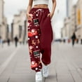 thumbnail image 2 of Hfolob Women's Pants Women Fashion Trousers Pumpkin Merry Christmas Suitable Print Bottom Sweatpants Pockets High Waist Sporty Gym Fit Jogger Pants For Women, 2 of 4