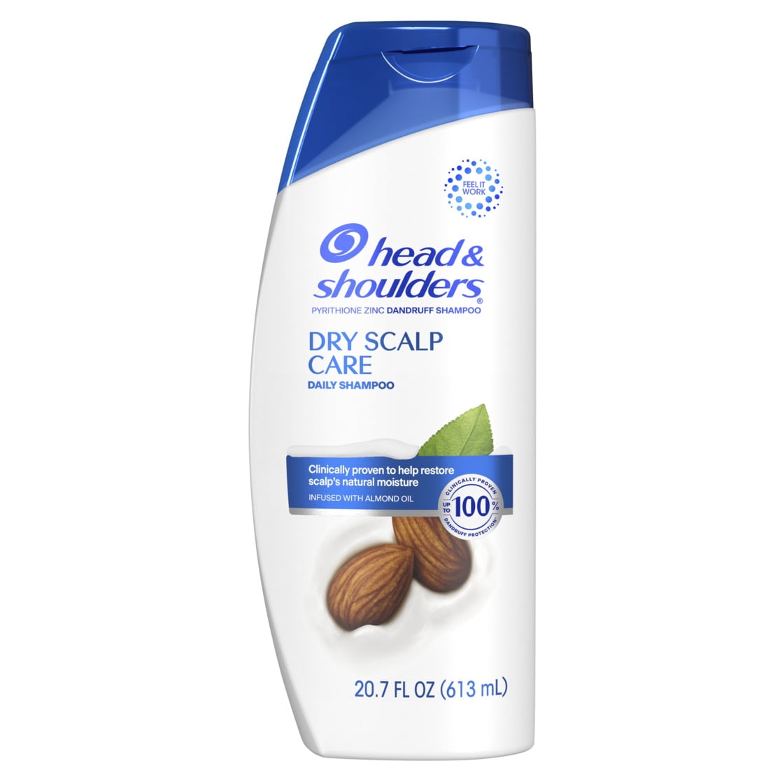 (4 pack) Head and Shoulders Dandruff Shampoo, Dry Scalp Care, 20.7 fl oz