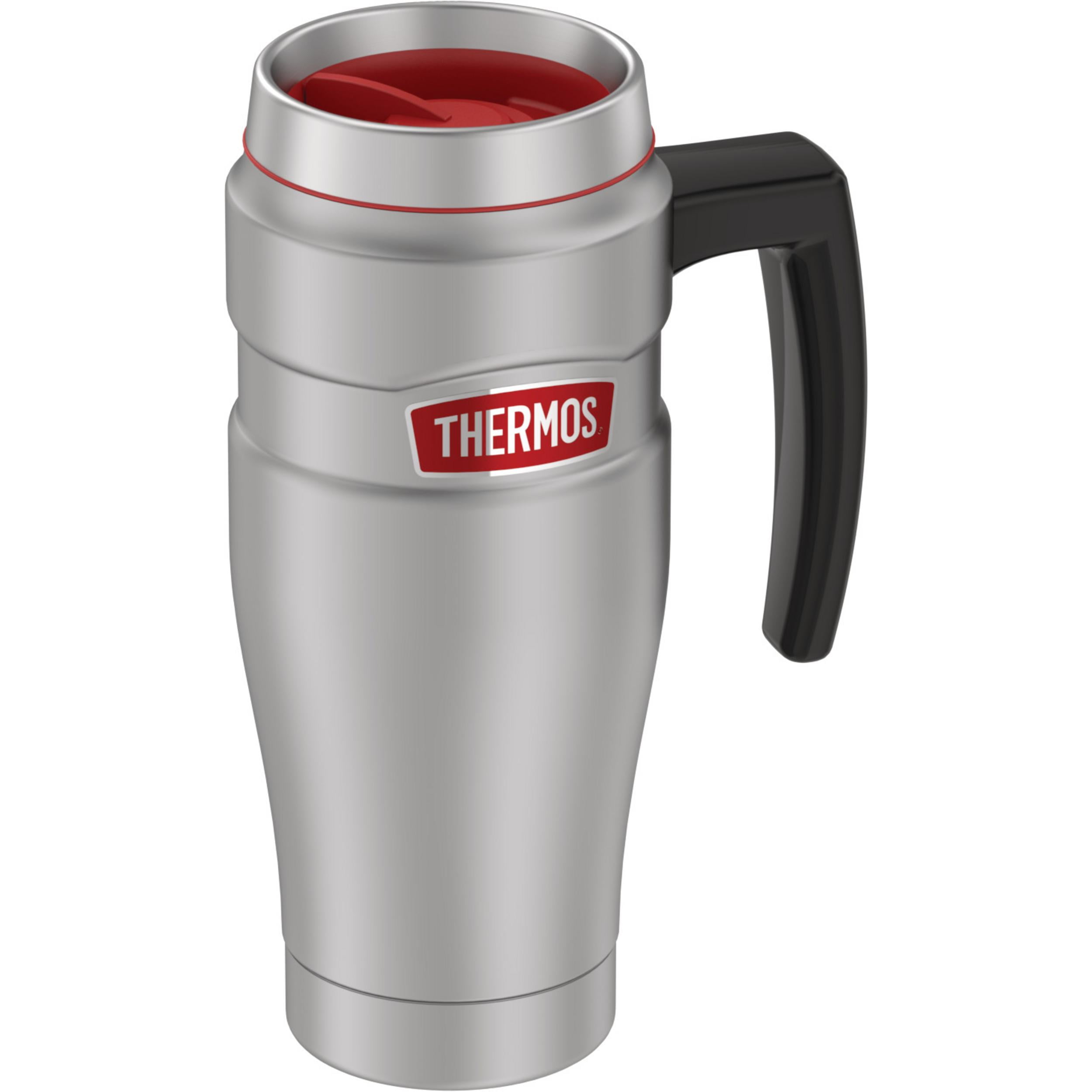 New THERMOS Stainless King S/Steel Vacuum Insulated Travel Mug 470ml with Handle 