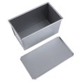 thumbnail image 1 of Molde de pan de 1 pieza, caja rectangular para tostadas con tapas, molde para tostar, herramienta para hornear para el hogar, suministros para hornear (plata 450g), 1 of 5