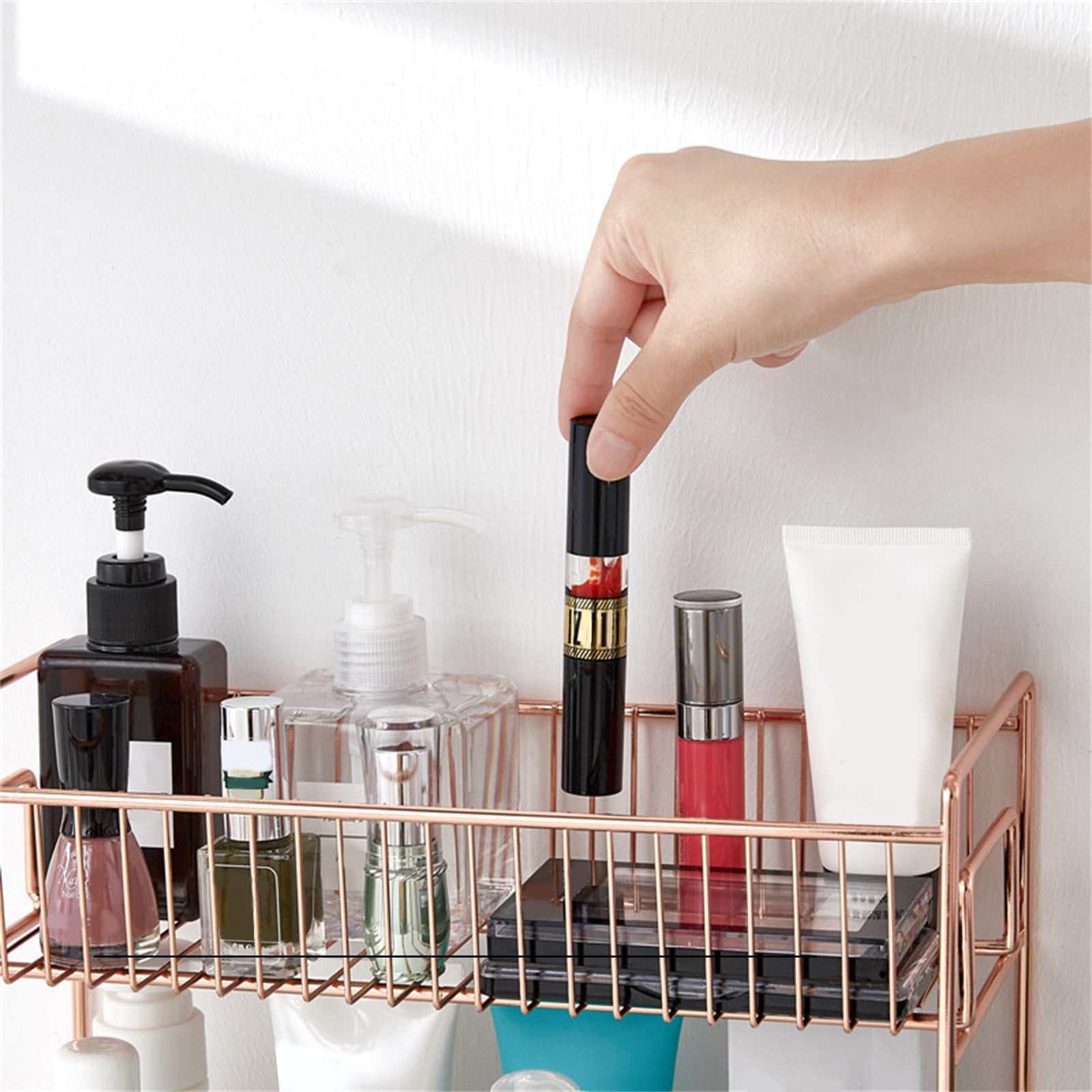 olkpmnmk Bathroom Organizers And Storage,Bathroom Shelves,2-Tier Cabinet Storage Rack, Suitable For Kitchen/Bathroom Countertop Storage,Organization And Storage,Accessories