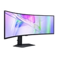 thumbnail image 2 of Samsung 49-Inch Business Curved Ultrawide Dual QHD Computer Monitor, USB-C, DisplayPort, HDMI, 120Hz, VESA DisplayHDR 400, Built-in Speakers, Height Adjustable Stand, Eye Care, LS49C954UANXZA, 2024, 2 of 5