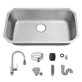 thumbnail image 1 of Tarja Una Tina Calibre 18 para Submontar YMA Home Acero Inoxidable 304 Color Plata Satinado, 1 of 6