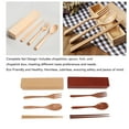 thumbnail image 3 of Flatware Chopstick Set Chopstick Spoon Fork Cutlery Chopstick Set Wood Chopstick Spoon Fork Japanese Style With Box Portable Utensils Dinnerware For Camping Lunch, 3 of 8