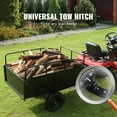 thumbnail image 3 of Tuekys Heavy Duty ATV Trailer Steel Dump Cart,900 Pound 15 Cubic Feet, Garden Utility Trailer with Removable Sides for Riding Lawn Mower Tractor, 3 of 8