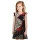 thumbnail image 1 of Fotbe Dark Red Hooded Girl Vestido de Dormir para Niñas de 3 a 10 Años, Mangas Cortas, Estilo Princesa, Pijama Camisón con Mangas Voladas-Medium, 1 of 6