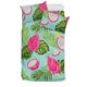 thumbnail image 1 of Juego de cama con estampado de hojas de fruta de dragón, 1 of 5