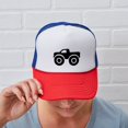 thumbnail image 6 of CafePress - Monster Truck - Adjustable Unisex Printed Trucker Hat with Mesh Back, 6 of 10