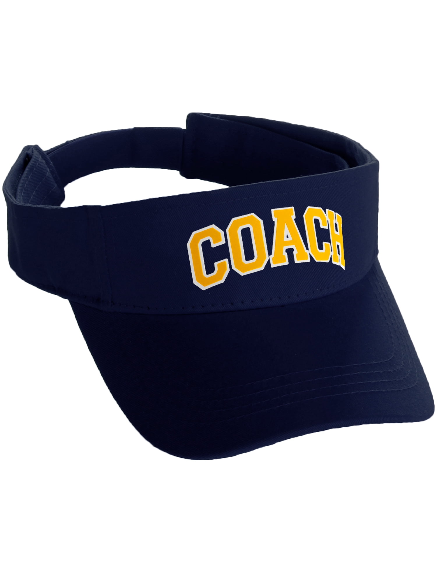 gold visor hat