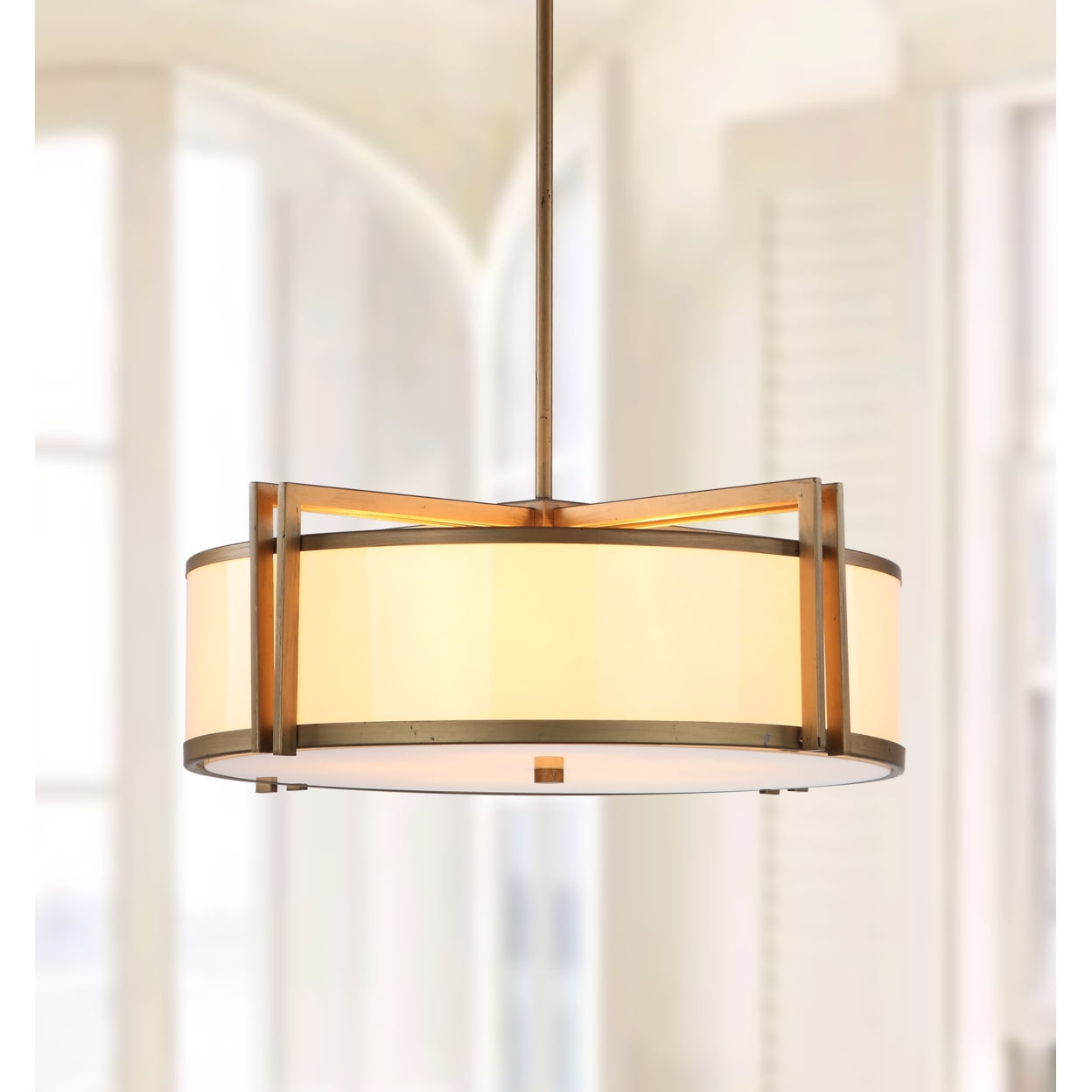 【新品】Safavieh Justine 6灯 ペンダントライト Safavieh Justine 6 Light 22 In. Dia. Adjustable Pendant, Brass