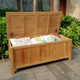 thumbnail image 2 of Cambridge Casual 48 Gallon Wood Deck Box, Brown, 2 of 9