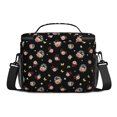 thumbnail image 3 of Lunch Box Pioneer Flower Floral Print Pattern Insulated Lunch Bag for Women Men,Medium Leakproof Lunchbox Cooler Bag Adjustable Strap,10 X 6.7 X 8 Inches, 3 of 6