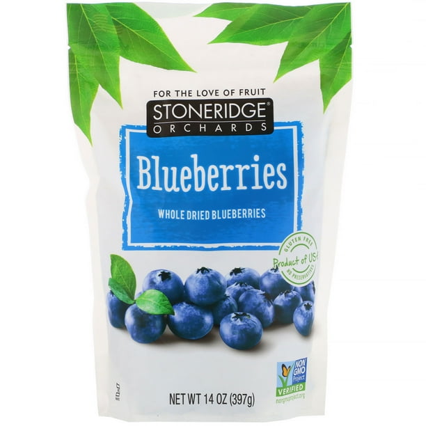 Stoneridge Orchards Blueberries, Whole Dried Blueberries, 14 oz (397 g ...