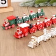 thumbnail image 4 of Tren de madera de Navidad, adornos navideños para el hogar, adorno para árbol de Navidad 2024, regalo para niños, Feliz Año Nuevo 2025, 4 of 5