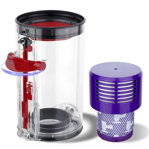 AFDD Dust Bin Filter Kit Compatible with V10 Vacuum Cleaner, Large Canister Vacuum Attachments, SV12 Dust Bucket Containe