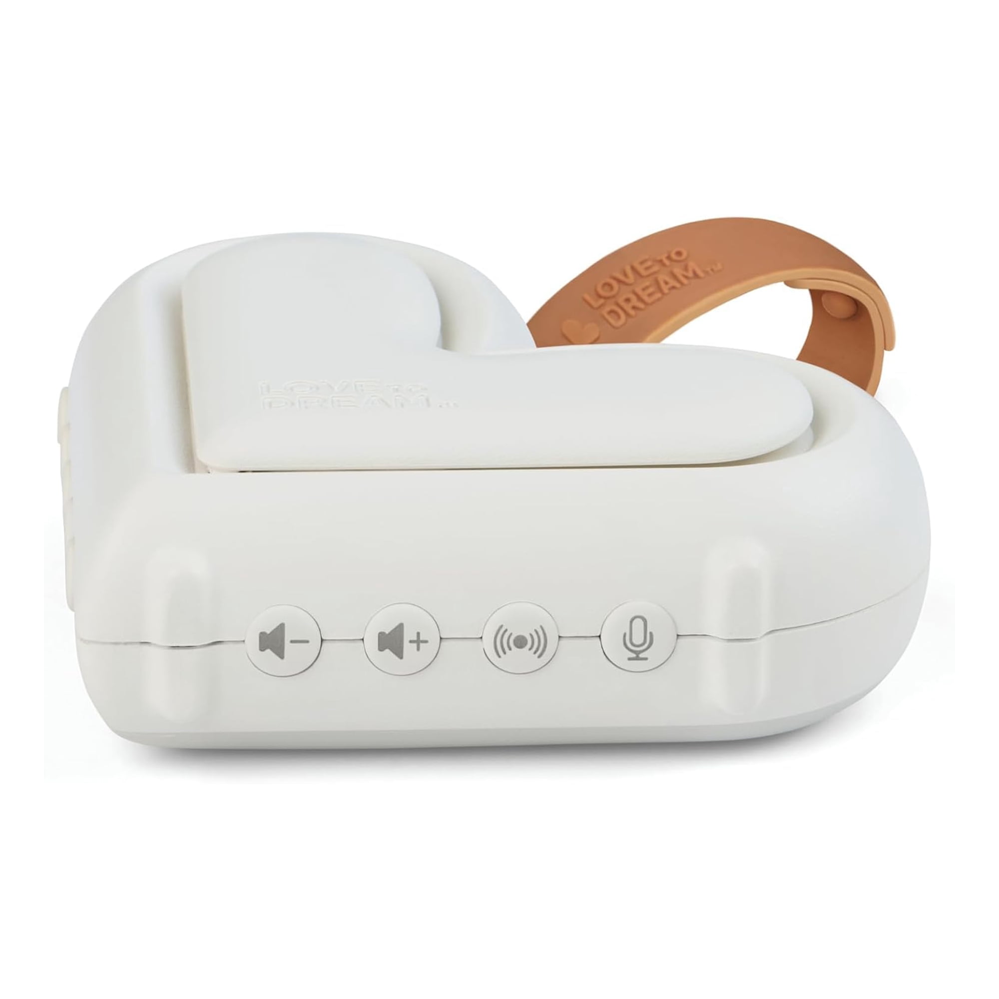 Love to Dream Sleep Machine, Portable Sound Machine with 9 Soothing Sounds, Night Light for Babies, White