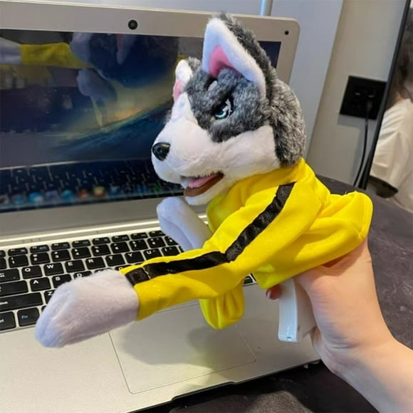 Peggybyg Kung Fu Animal Toy Fun Children's Game Plush Toys with Sound for Adults Children