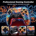 thumbnail image 4 of Rotacess Wireless Controller for P5 Controller, with Dual Vibration/Motion Sensor/Screenshot/3.5mm Audio Jack, Compatible with P5/P5 Pro/P5 Slim Console, Camouflage, 4 of 8