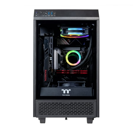 Velztorm Black Vertix Gaming Custom Desktop (AMD Ryzen 9 5900X 12-Core, Radeon RX 6700 XT, 16GB RAM, 2TB PCIe SSD + 1TB HDD, Wifi, USB 3.2, HDMI, Bluetooth, Display Port, Win 10 Home)