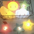 thumbnail image 2 of Transemion Mini LED Night Light Children Bedroom Cartoon Bedside Moon Star Nightlight Gift moon 1Set, 2 of 6