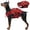 Red, variant on Kuoser Dog Life Jacket, Reflective and Adjustable Dog Life Vest for Small Medium Large Dogs Yellow, M