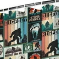 thumbnail image 3 of Multicolor Bigfoot and Text Pattern Shower Curtain 72"x84" ,Bathroom Decorative Shower Curtains Set with 12 Hooks,Modern Waterproof Washable Shower Curtain, 3 of 6