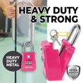 thumbnail image 3 of Caja para llaves Lion Locks 1500 Code Outdoor con capacidad para 5 llaves, color rosa, 3 of 8