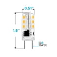 thumbnail image 5 of Luxrite G8 LED Bulb 2W=20W, 120V, 2700K Warm White, 140 Lumens, Silicone Shatterproof 8-Pack, 5 of 5