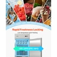 thumbnail image 2 of VEVOR Congélateur Vertical Commercial 29 Pouces L, 22 Pi3 en Acier Inoxydable avec Porte Simple, Dégivrage Automatique, 4 Tablettes Ajustables, 2 of 9