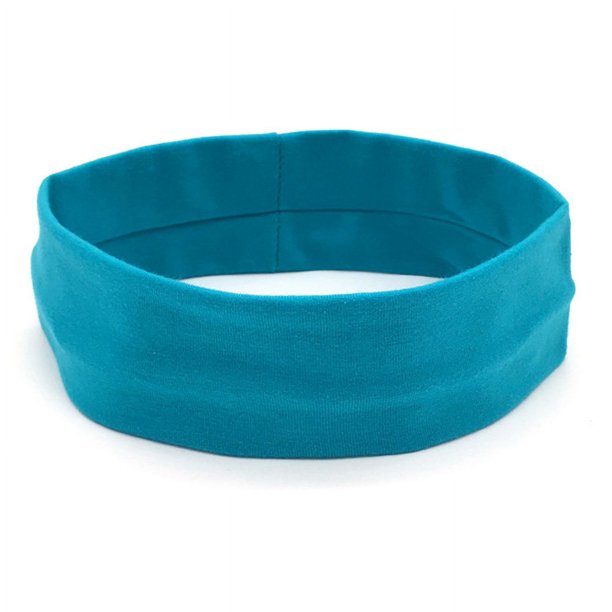 Banda para el cabello elástica de color sólido de estilo europeo y americano, banda para el cabello deportiva para yoga, para hombres y mujeres, para correr, antideslizante, de algodón, antisudor
