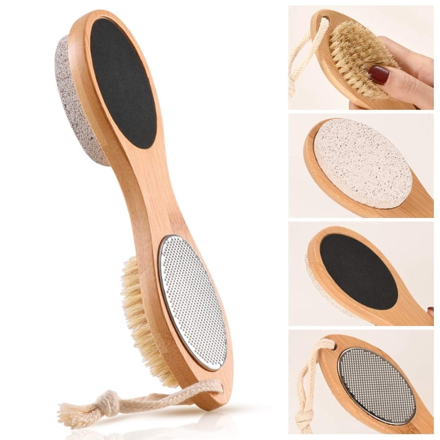 Exfoliation Expert, Stainless Steel File With Natural Pumice Stone For Effective Callus Removal, Compact Design For Easy Storage And Travel, Reusable And Easy To Clean