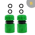 thumbnail image 1 of Garden Watering Hose ABS Quick Connector 1/2" End Double Male Hose Coupling Joint Adapter Extender Set For Hose Pipe Tube ,Leak-Proof, 1 of 7