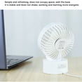 thumbnail image 2 of Fnochy Portable Small Fan Mini Ultra-Quiet Desktop Plug-in Fan with Multi-Directional Adjustment for Office Desk Student Dorm Home Use, 2 of 3
