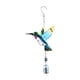 thumbnail image 2 of Campana de viento metálica Kingfisher, hecha a mano con vidrio pintado | Adorno de jardín para decoración exterior | Campana de viento colgante para patio, balcón o jardín, 2 of 6