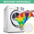 thumbnail image 6 of Rainbow Tie Dye Mandala Pattern Square Tablecloth,Waterproof Square Table Cover,Wipeable Spillproof Washable Table Cover for Home Kitchen Party Decor 42"X42"(107x107cm), 6 of 6