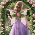thumbnail image 3 of Fairy Wings for Women - Mother Nature Costume Woodland Elf Wings with Colorful Flowers Leaves and Vines for Adults Butterfly Wings for Renaissance Renfaire Fairy Costume Photoshoot, 3 of 5