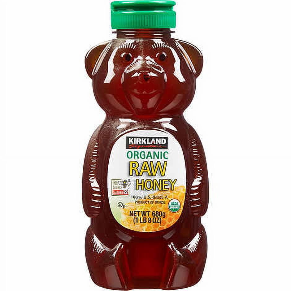 Kirkland Signature Organic Raw Honey 24 Ounce (Pack of 3)