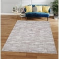 thumbnail image 3 of Woven Area Rug, 5' x 8' Area Rugs with Rubber Antislip Back, Soft Floor Carpet for Living Room Bedroom Office, Machine Washable Rugs, Pink, 3 of 7