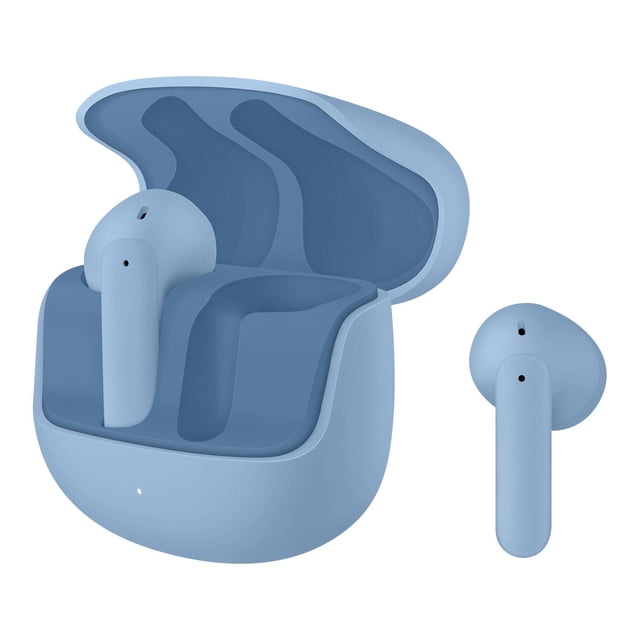 Audífonos Bluetooth Touch True Wireless ergonómicos con Enviromental Noise Cancelling color azul