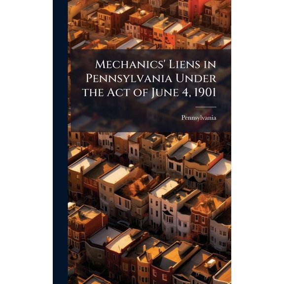 Mechanics' Liens in Pennsylvania Under the Act of June 4, 1901, (Hardcover)