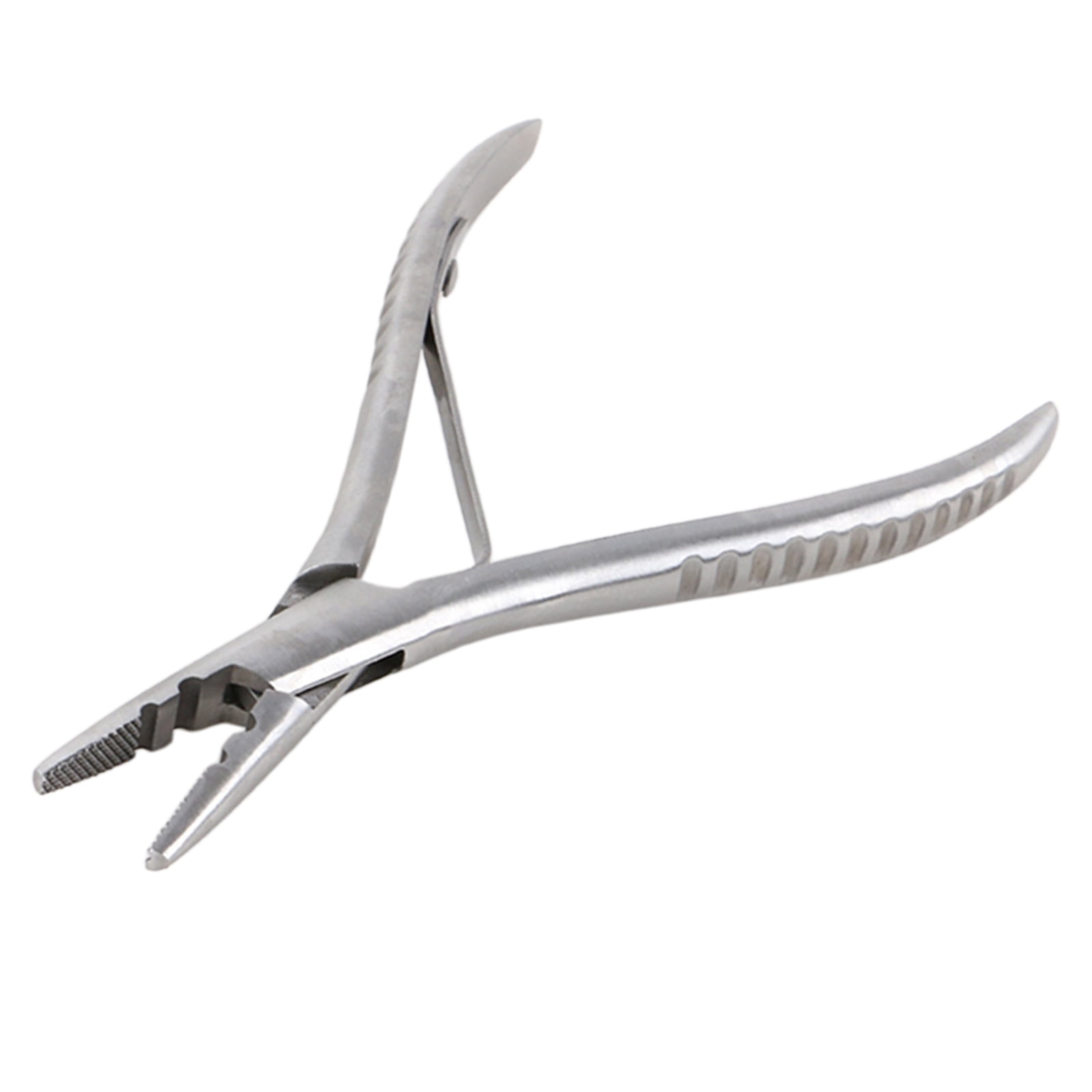 Stainless Steel Hair Bun extension Plier for Use with Removal, Also Be Used to Re-Tighten Or Adjust Linkers - 2 Holes