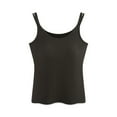 thumbnail image 2 of Women's Wirefree Padded Camisole with Adjustable Straps, Breathable Lightweight for Summer Sleepwear and Daily Lounge Wear, 2 of 8